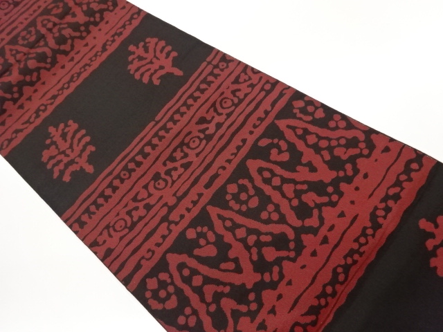 JAPANESE FUKURO OBI / WOVEN ABSTRACT TREES